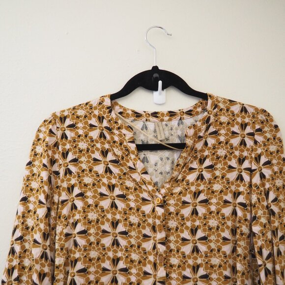 Soyaconcept Golden Yellow Long Sleeve Blouse sz xs - Picture 3 of 5